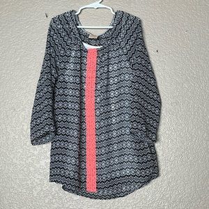 EUC LAYERED SHEER BLOUSE TUNIC